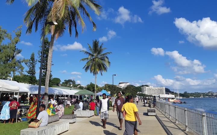 Waterfront at Port Vila, the capital of Vanuatu