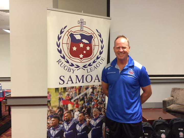 Fetu Samoa rugby league coach Glenn Brailey.