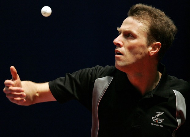 New Zealand table tennis player Peter Jackson. 