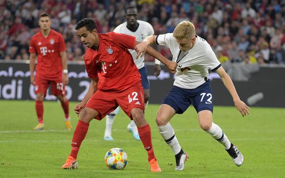 Sapreet Singh in action for Bayern Munich.