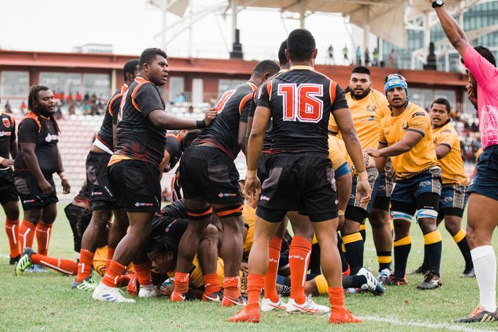 Replacement Myer Temaki scored a consolation try for Nauru just before full-time.