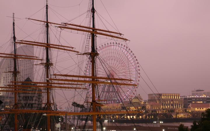 Yokohama port.