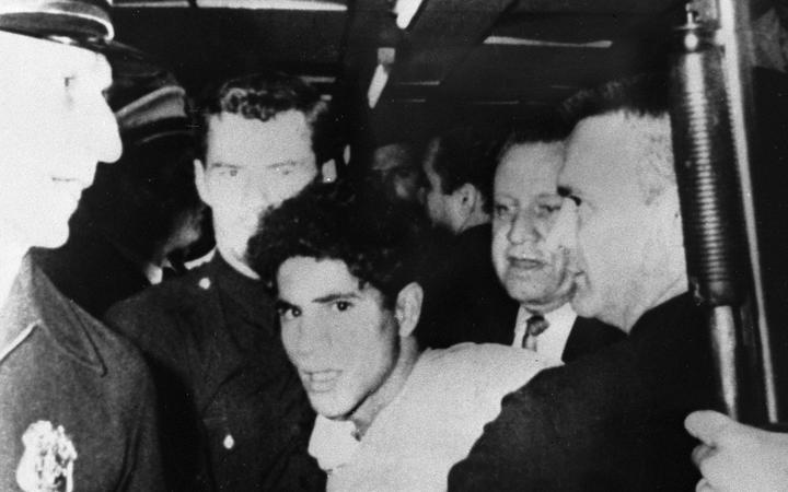 Sirhan Sirhan (center), the assassin of U.S. political leader Robert Kennedy.