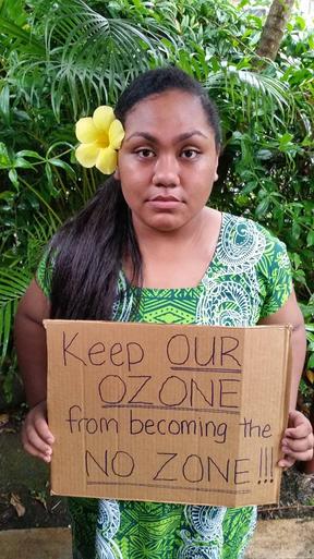 Young Fijian environmental activist AnnMary Raduva has a message for the world.