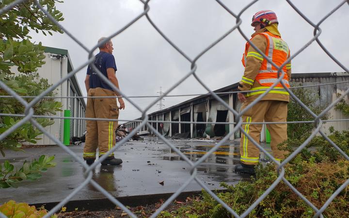 Storage Units Burn In Auckland Building Fire Rnz News
