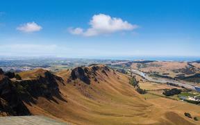 Dry conditions in Hawke's Bay, photograph taken from Te Mata Peak.