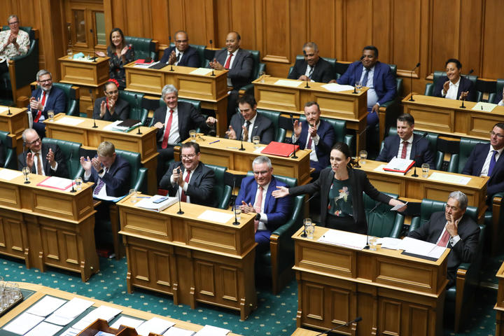 Prime Minister Jacinda Ardern speaks to the Prime Minister's Statement 