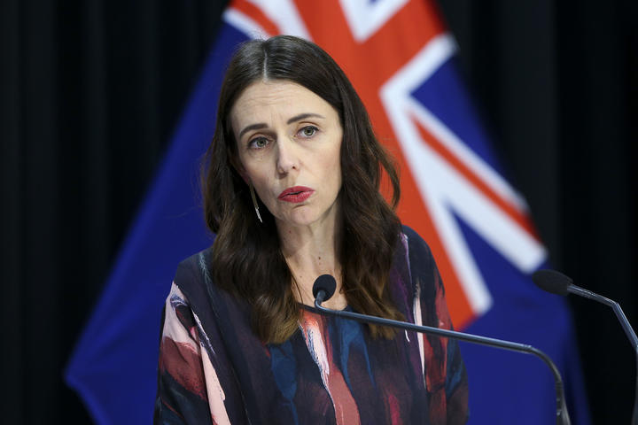 Prime Minister Jacinda Ardern speaks to media during a Covid-19 update conference at Parliament on May 12, 2020 in Wellington, New Zealand. 