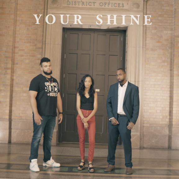 Mazbou Q, Kirsten and Kevin Posey in the single artwork for 'Your Shine'