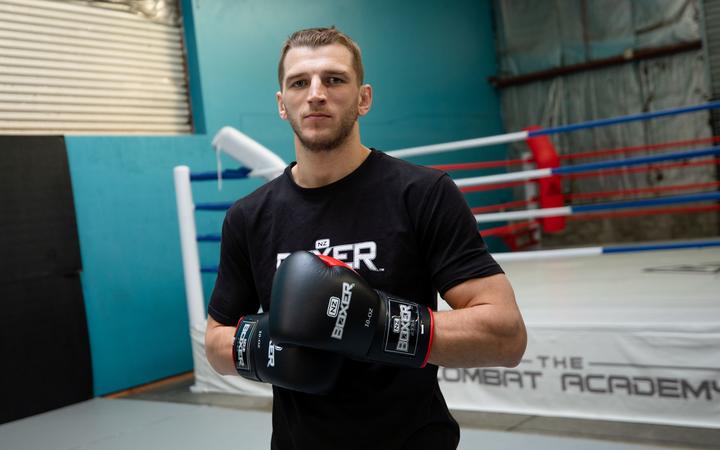 Kiwi UFC fighter Dan Hooker at his Auckland gym.