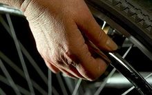 wheelchair close-up