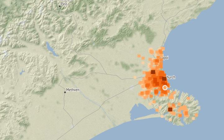 The quake was 10km from Christchurch.