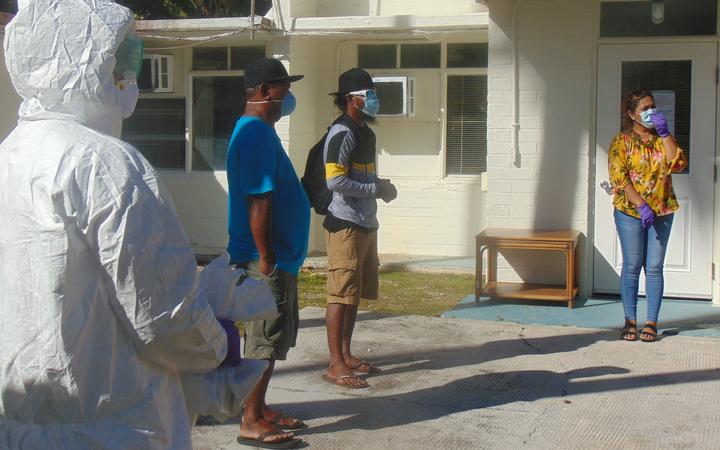 The first group of Marshallese to be repatriated