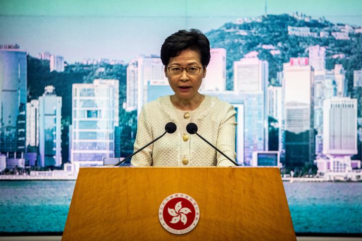 Hong Kong Chief Executive Carrie Lam and five other officials from Hong Kong and China have been sanctioned by the US.