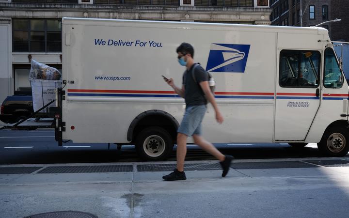 NEW YORK, NEW YORK - AUGUST 05: A United States Postal Service (USPS) truck is parked on August 05, 2020 in New York City. 