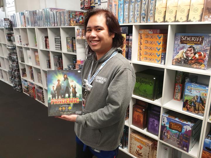 Cerebus Games manager Keith Labad says board games have had a surge in popularity during Covid as people seek more home-based fun.