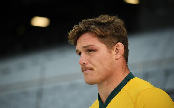 مايكل هوبر ، قائد فريق Wallabies.