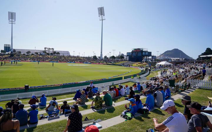 One Day cricket international between India and New Zealand at Bay Oval, 2020.