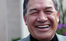 Winston Peters after voting in Auckland.