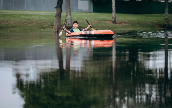 Napier flood - kayak, row