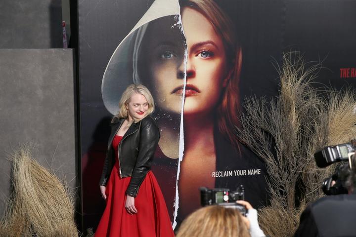 HOLLYWOOD, CA - APRIL 19: Elisabeth Moss attends the premiere of Hulu's "The Handmaid's Tale" Season 2 at TCL Chinese Theatre on April 19, 2018 in Hollywood, California.   Phillip Faraone/Getty Images for Hulu/AFP
