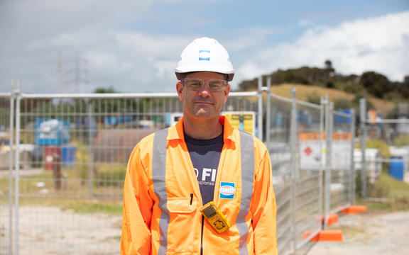 Danny Fitzgerald, an environmental scientist for GHD, the company leading the clean-up work for Whangārei District Council on abandoned toxic chemicals in Ruakaka. 
