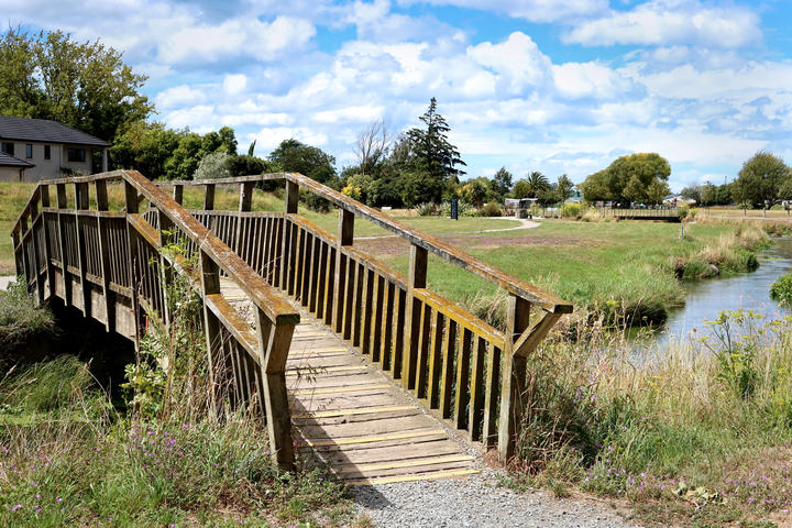 The existing bridge was built in 1988 for a Heart Foundation event.