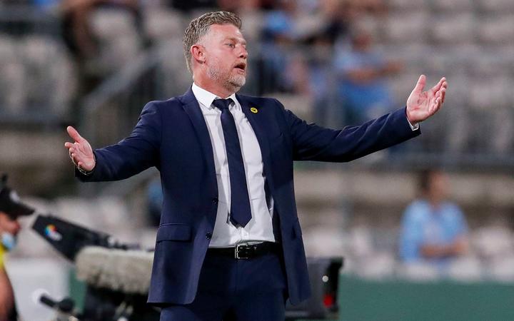 Ufuk Talay reacts during the A-League match, Sydney FC v Wellington Phoenix at Netstrata Jubilee Stadium, Monday 8th February 2021.
