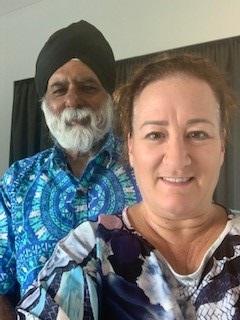 Professor Pal Ahluwalia and Sandra Price