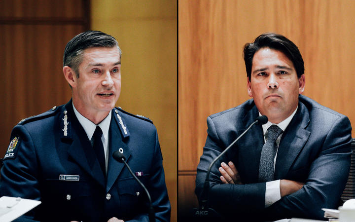 Gang crackdown: Simon Bridges, Police Commissioner Andrew Coster face off  at select committee | RNZ News