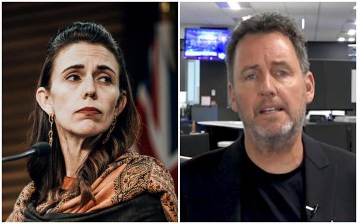 Jacinda Ardern and Mike Hosking.