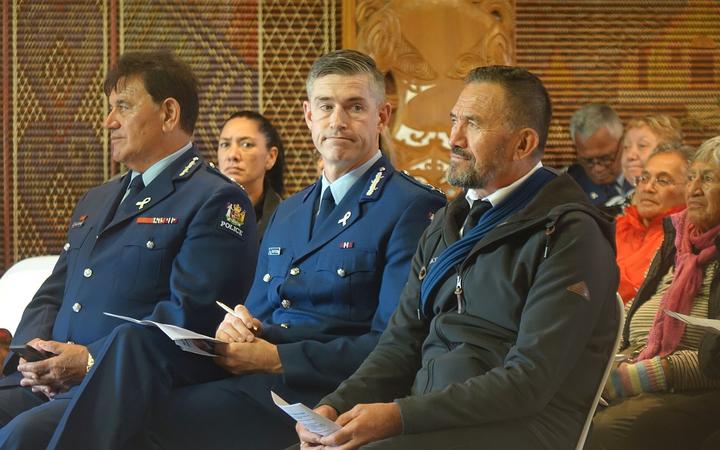 Police Commissioner Andrew Coster and Howie Tamati 