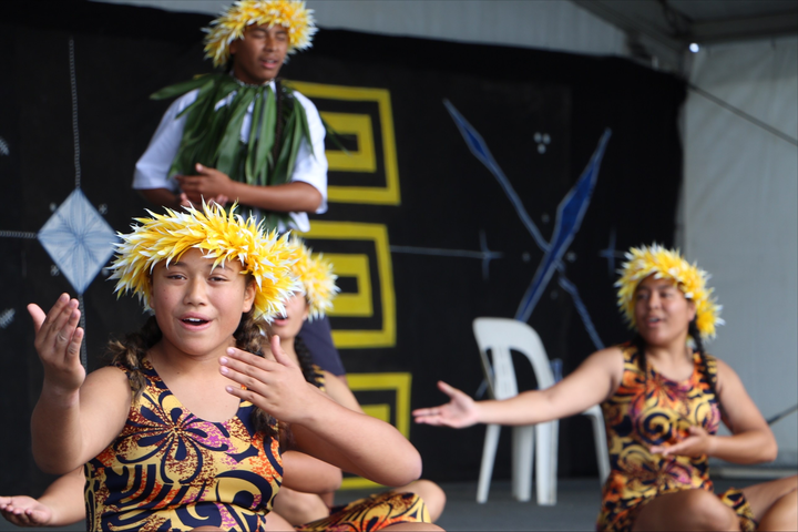 Lynfield College on the Niue stage at Polyfest 2021