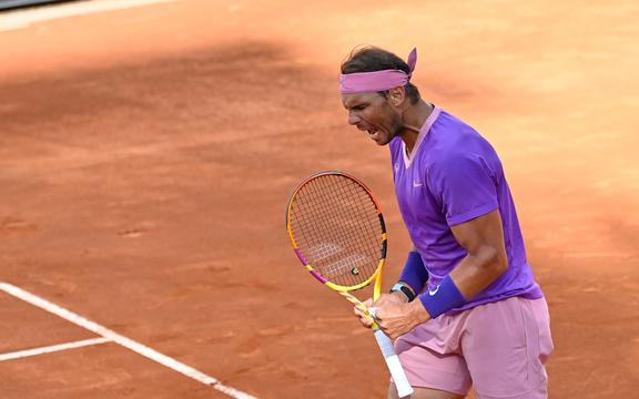 Rafael Nadal a Roma.