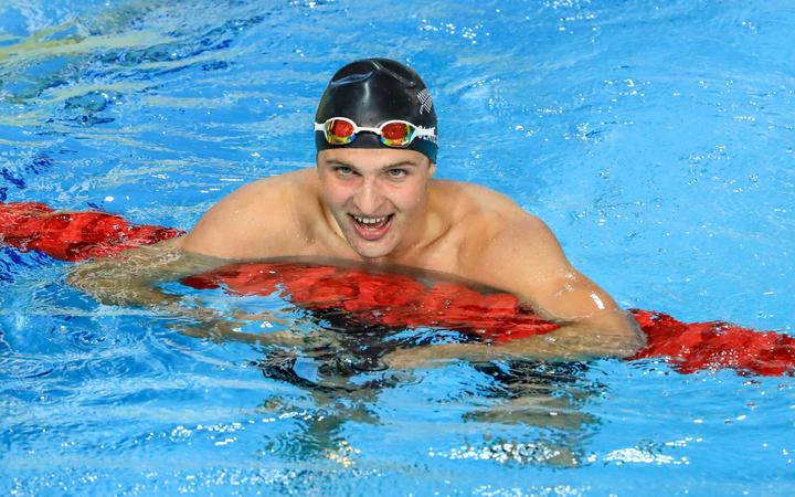 New Zealand swimmer Lewis Clareburt.