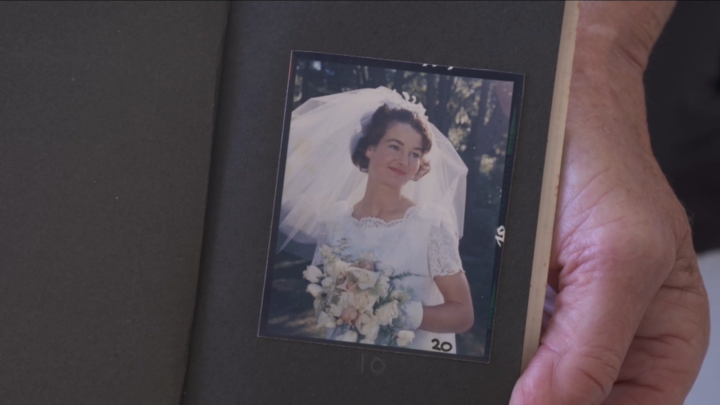 Mysterious wedding solved: Janise Street with one of her wedding photos.