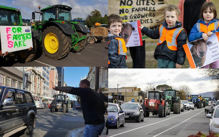 Tractor protest in NZ
