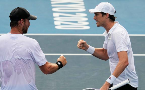 New Zealand's Michael Venus and Marcus Daniell versus USA's Krajicek / Sandgren. Semi Finals of the Mens Doubles Tennis. Ariake Tennis Park, Tokyo 2020 Olympic Games. Friday 30 July 2021. Mandatory credit: © John Cowpland / www.photosport.nz