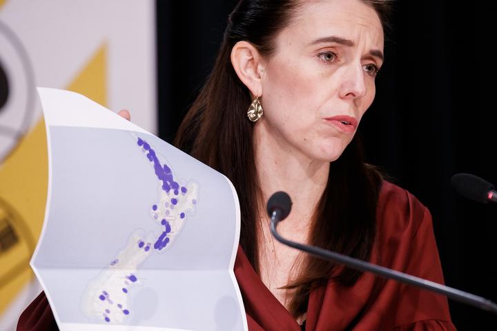Prime Minister Jacinda Ardern, and Director-General of Health Dr Ashley Bloomfield hold a Covid 19 update and Post Cabinet press conference in the Beehive Theatrette.