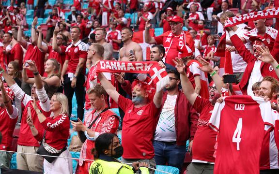 Denmark football fans.