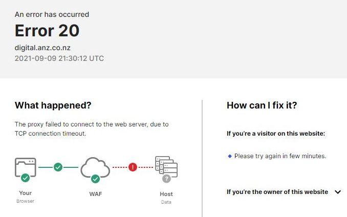 The ANZ Bank 's website is hit with outages for the third day in a row after a cyber attack on a number of organisations. 