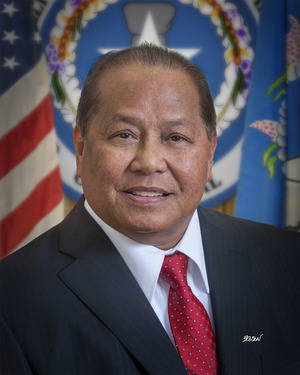 The Governor of the Northern Marianas, Eloy Inos.