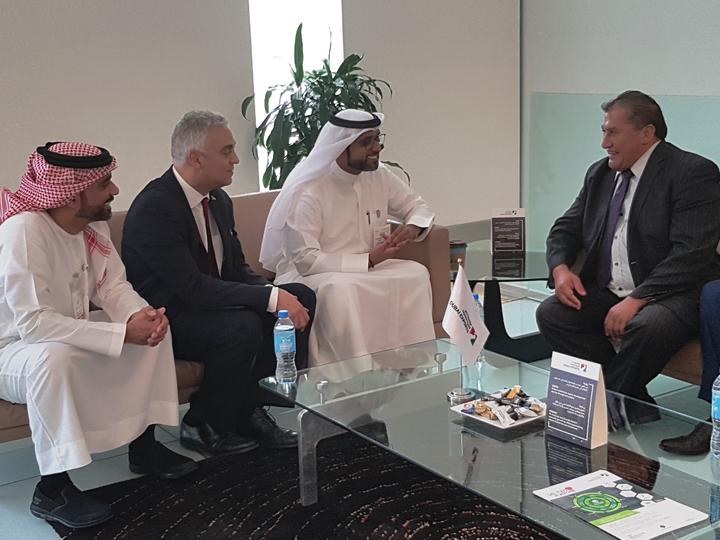 Ngāti Kahungunu Iwi Incorporated chairman Ngahiwi Tomoana (right) with the Dubai Export delegation during an iwi-led business and cultural mission to the United Arab Emirates in 2018. 