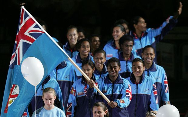 The Fiji Netball team during the 2007 World Championships