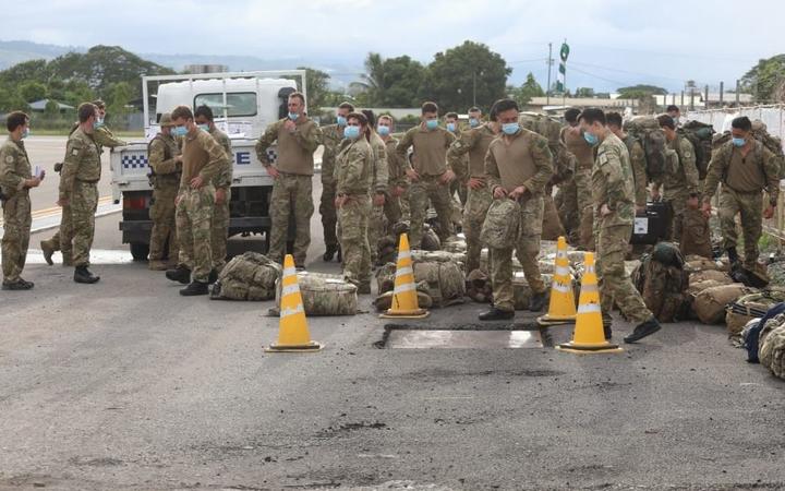 NZ Defence Force troops arrive in Honiara to start peacekeeping role 