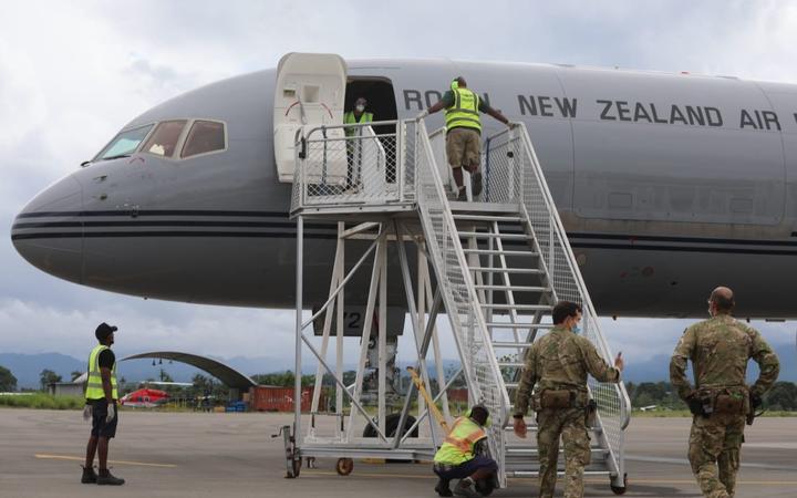 NZ Defence Force troops arrive in Honiara to start peacekeeping duties 