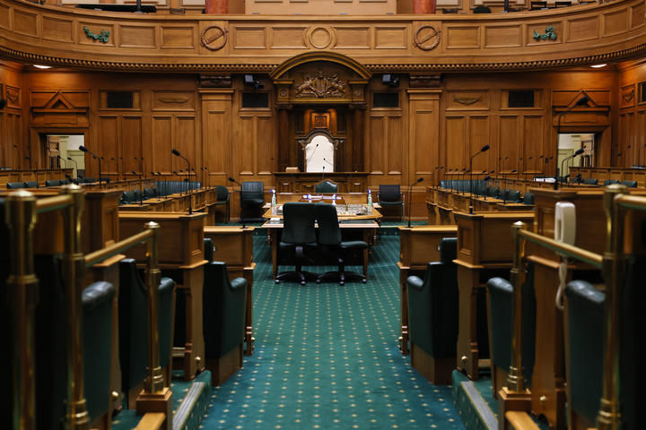 Parliament's debating chamber sits empty 