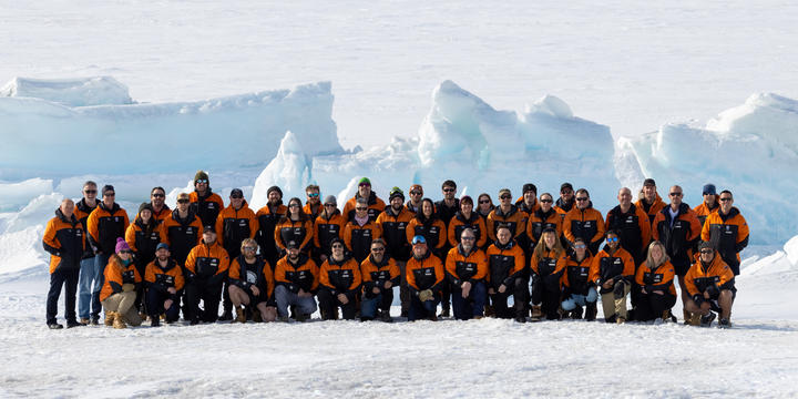 Antartica's Scott Base Summer team