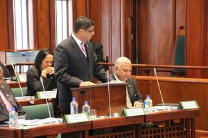 Finance Minister, Aiyaz Sayed-Khaiyum, announces Fiji's 2014-15 budget