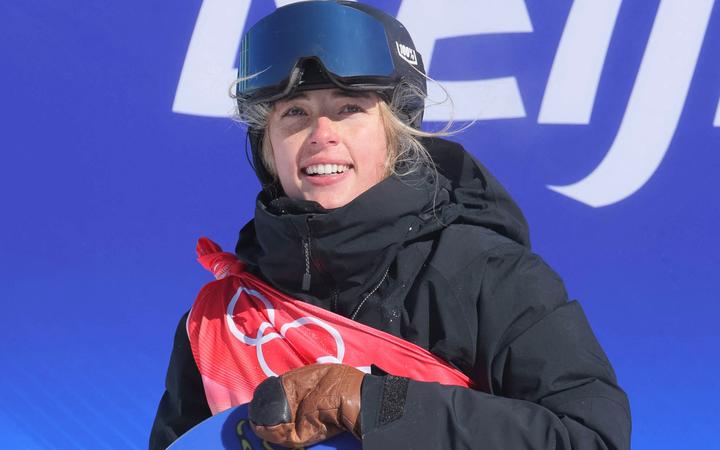Zoi Sadowski-Synnott at the Beijing Winter Olympics.